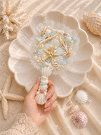 Carré Pearl Tide Lace Hand Mirror