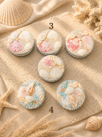 Pearl Tide Folded Compact Mirror- mini- 2.3in