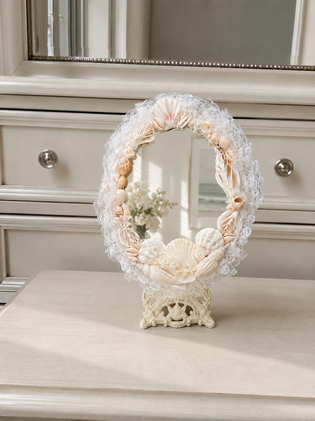 Shell Garden Vanity Mirror