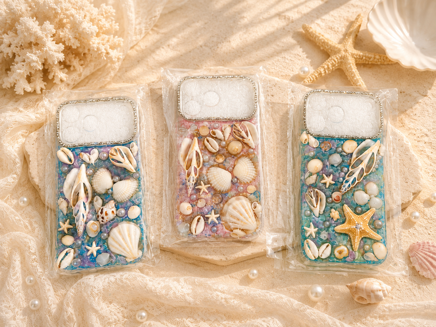 Phone 17 Pro Max seashell cases - Clear