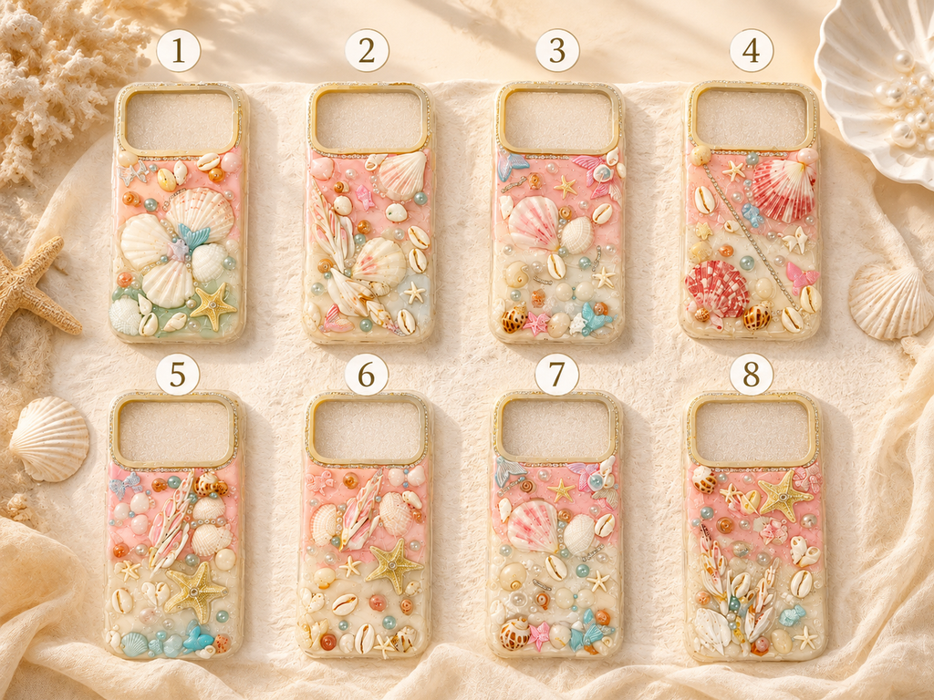 Phone 17 Pro Max seashell cases - Pink
