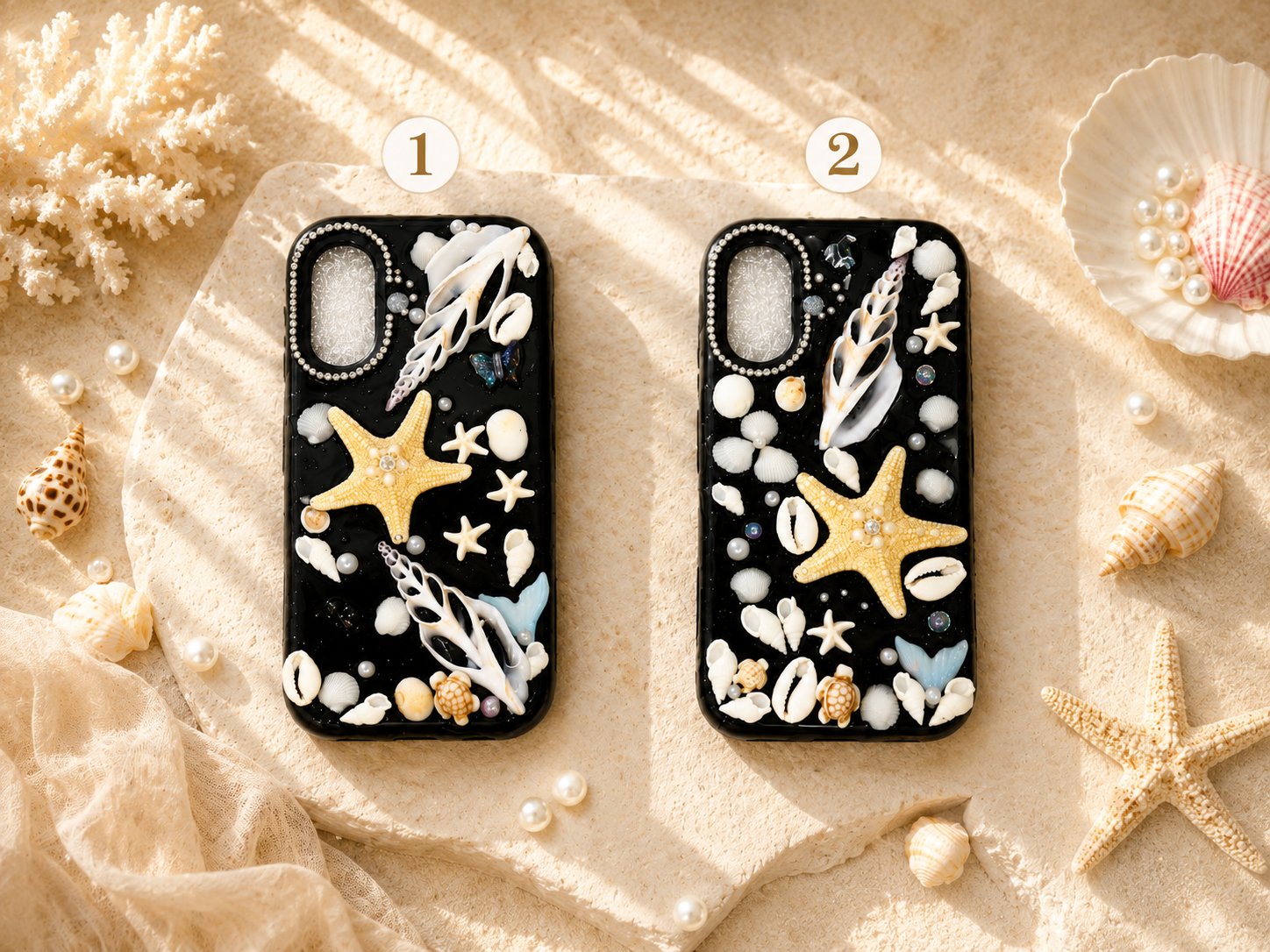 Phone 17 seashell cases - Black